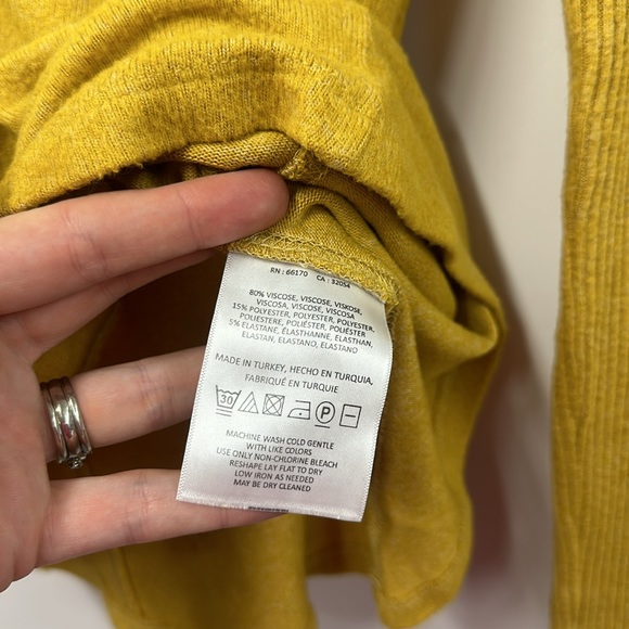 Anthropologie Saturday Sunday Brushed Fleece Turtleneck Long Sleeve S - Picture 9 of 10